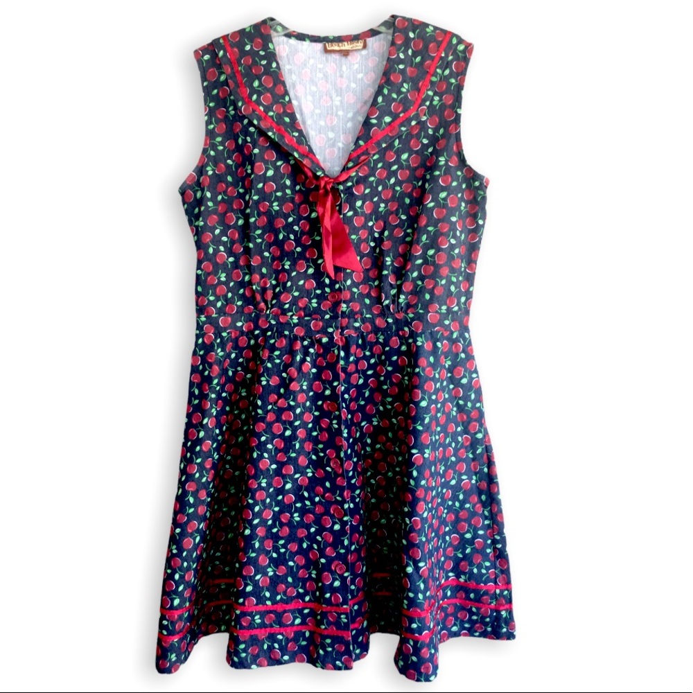 Tatyana Beach Bash Cherry Print Denim Sailor Styl… - image 2